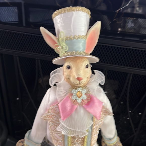 Katherine’s Collection Holiday Easter Mr. Bunny 35” Figurine on a Stand - Picture 2 of 13